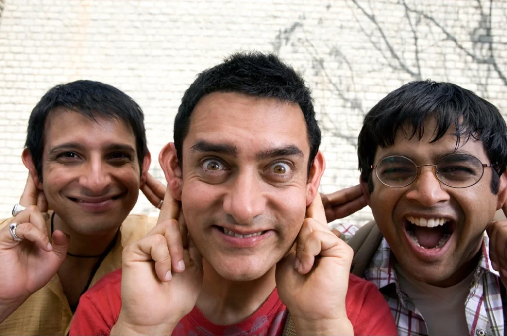 Three idiots make trouble in Bollywood Movies