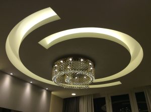 Photo Round frosted glass chandelier for dining room