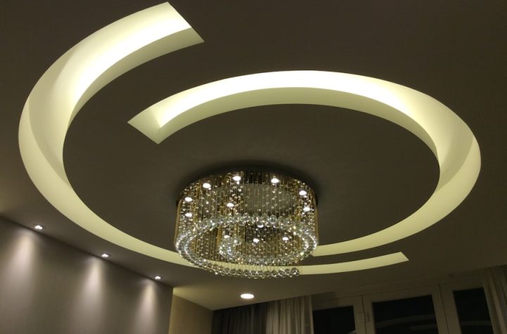 Photo Round frosted glass chandelier for dining room