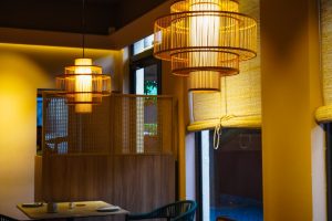 Photo restaurant hanging pendant light